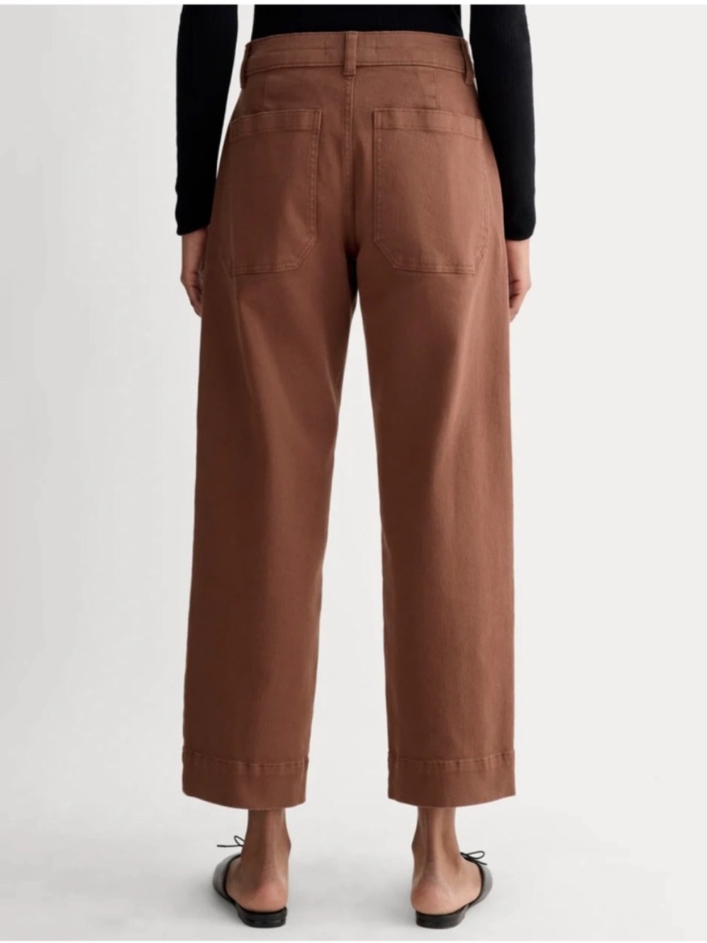 New Everlane THE UTILITY STRAIGHT-LEG PANT in Rosewood Size 6L - Picture 13 of 14